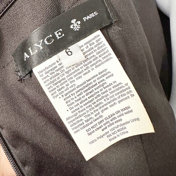 Alyce Paris Strapless Sequin Skinny Leg Jumpsuit women's US size 6 NEW with tags - Picture 11 of 14